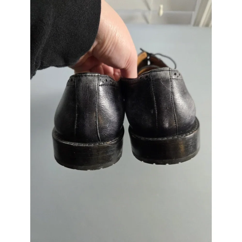 Alan Payne‎ Wimbley Deerskin Split Toe Dress Shoes Oxfords Men's Size 8.5 Black